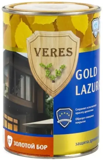 Veres Gold Lazura защита древесины (900 мл) №17