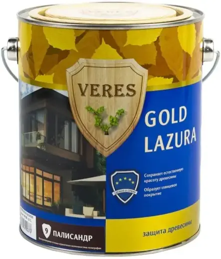 Veres Gold Lazura защита древесины (2.7 л) №9