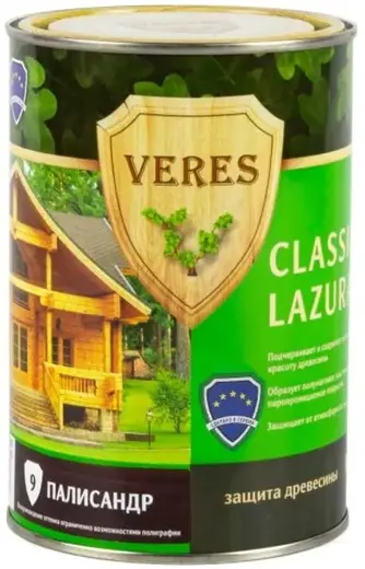 Veres Classic Lazura декоративно-защитная лессирующая пропитка для древесины (900 мл) №9