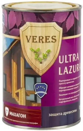 Veres Ultra Lazura декоративно-защитная лессирующая пропитка для древесины (900 мл) №7