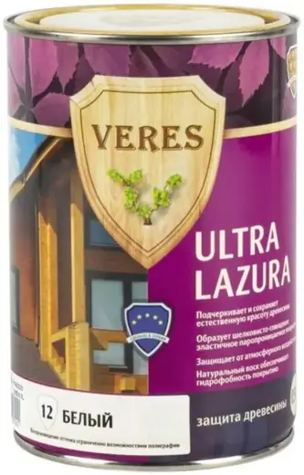 Veres Ultra Lazura декоративно-защитная лессирующая пропитка для древесины (900 мл) №12