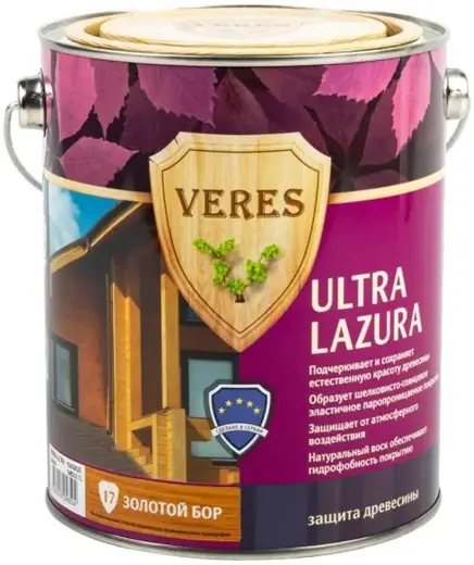 Veres Ultra Lazura декоративно-защитная лессирующая пропитка для древесины (2.7 л) №17