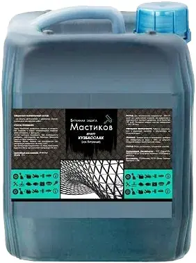 Мастиков БТ-577 Кузбасслак лак битумный защита (10 л) черный
