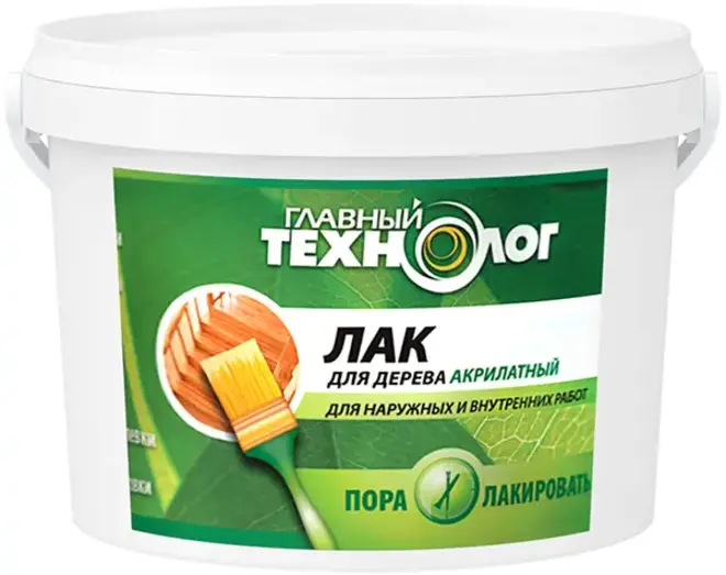 Главный Технолог лак для дерева акрилатный (1 кг) клен глянцевый
