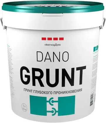Danogips Dano Grunt грунт глубокого проникновения (10 л) бесцветный