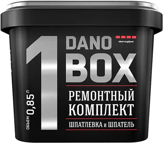 Danogips Dano Box 1 ремонтный комплект шпатлевка и шпатель (1 кг)