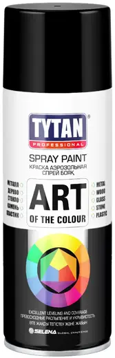 Титан Professional Spray Paint Art of the Colour краска аэрозольная (400 мл) черная RAL 9004