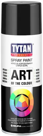 Титан Professional Spray Paint Art of the Colour краска аэрозольная (400 мл) черная RAL 9005