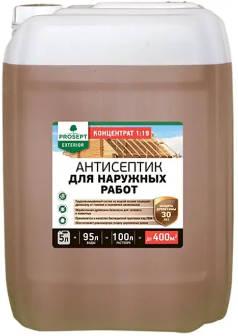 Просепт Exterior антисептик для внутренних работ (5 л)