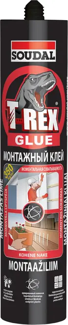 Soudal T-Rex Моментальная Схватываемость монтажный клей (380 г)
