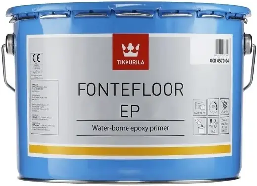 Тиккурила Fontefloor EP двухкомпонентная водоразбавляемая эпоксидная краска (10 л) база A