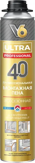 V6 Ultra 40 монтажная пена всесезонная (600 г)