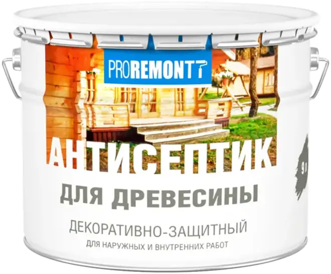 Proremontt антисептик для древесины декоративно-защитный (9 л сосна) Россия
