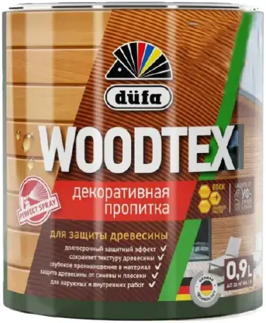 Dufa Woodtex декоративная пропитка для защиты древесины (900 мл сосна)