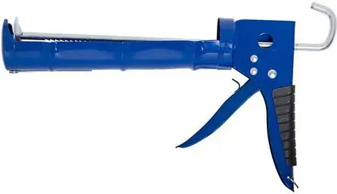 T4P пистолет для герметика (310 мл) полукорпусной с зубчатым штоком синий, черный