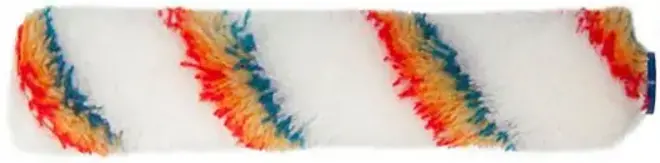 T4P мини-валик малярный (160 мм d15 мм h11 мм полиакрил) белый с разноцветными полосами №0405014