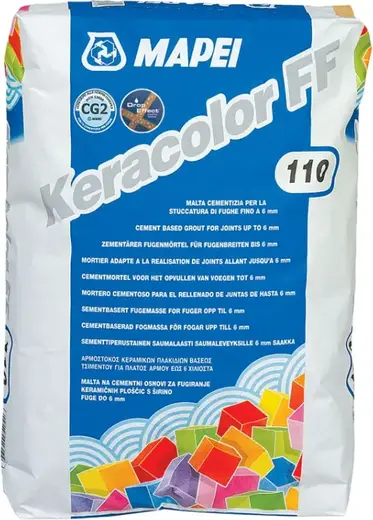 Mapei Keracolor FF затирка швов (2 кг) №110 манхеттен