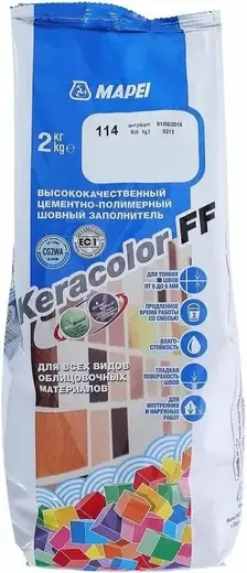 Mapei Keracolor FF затирка швов (2 кг) №114 антрацит