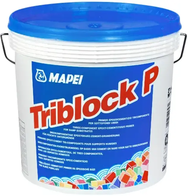 Mapei Triblock P трехкомпонентный грунтовочный состав (5 кг (600 г + 1.9 кг + 2.5 кг) белый