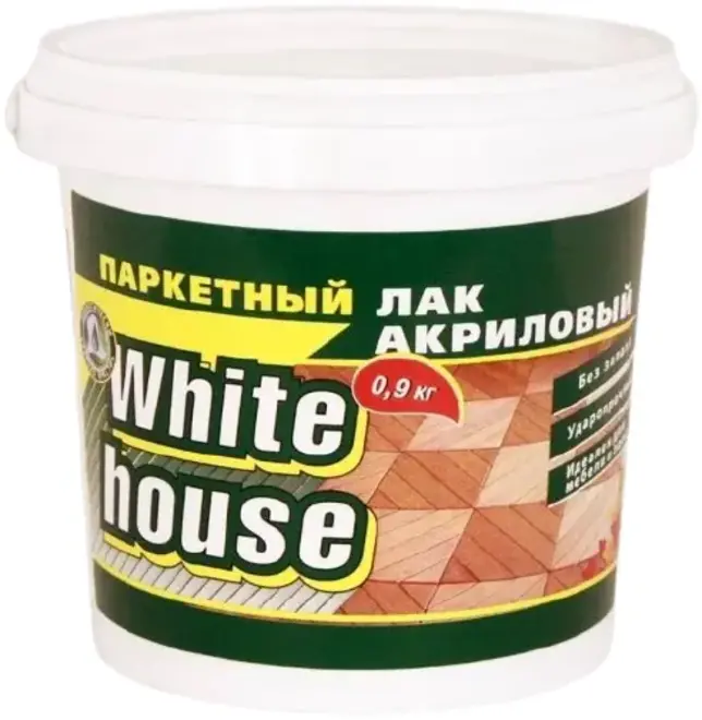 White House лак акриловый паркетный (900 г) полуматовый