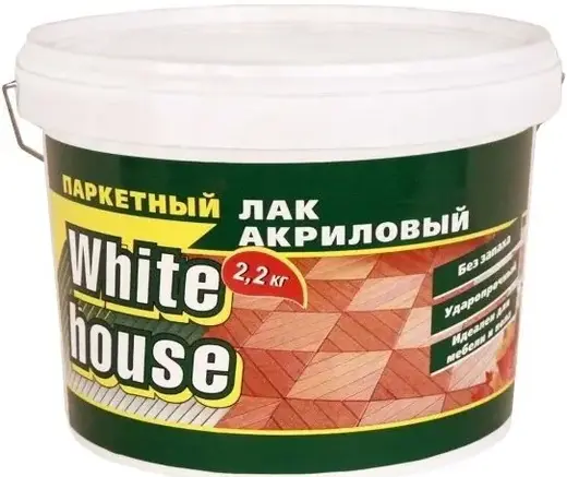 White House лак акриловый паркетный (2.2 кг)