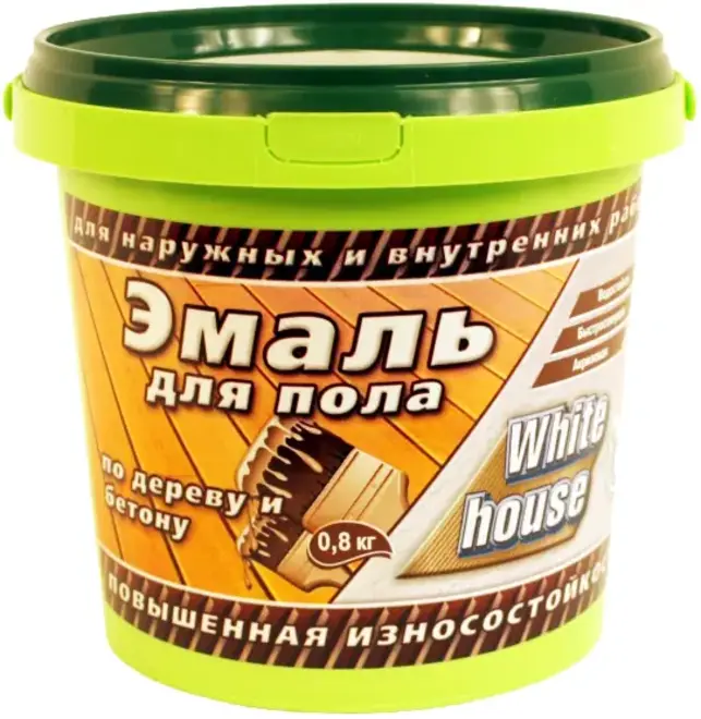 White House эмаль акриловая для пола (800 г) светло-бежевая
