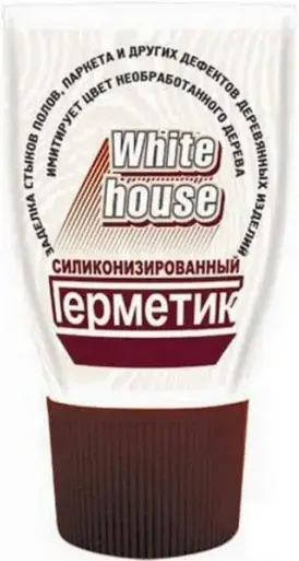 White House герметик силиконизированный (180 г) махагон