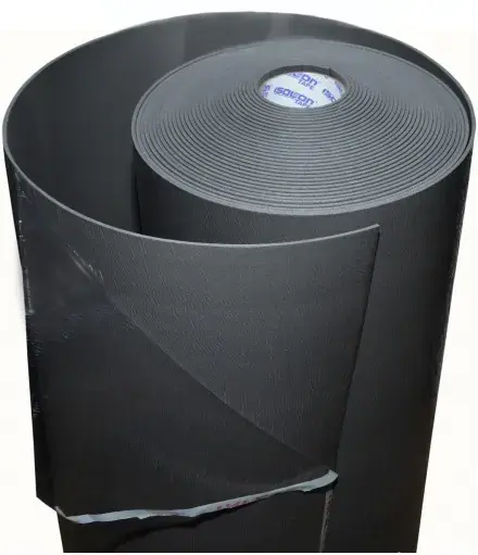 Изолон Isolontape 500 физически сшитый пенополиэтилен (рулон) №4004 (1*20 м/4 мм 25 кг/1 м3) серый LA (фольга алюм.)/VB (клейкое с пленкой)