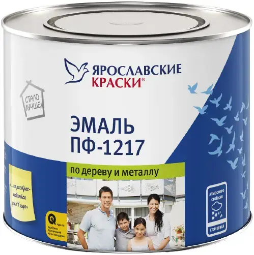 Ярославские Краски ПФ-1217 эмаль (2 кг) белая