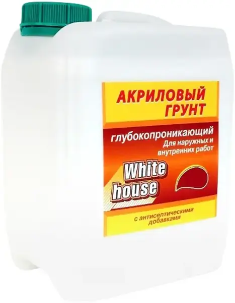 White House акриловый грунт глубокопроникающий (10 кг) белый