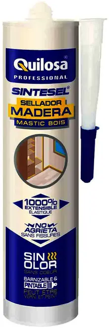 Quilosa Sintesel Wood Madera силиконизированный герметик (280 мл) клен/ясень/дуб беленый