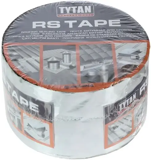 Титан Professional RS Tape лента битумная для кровли (100*10 м) антрацит