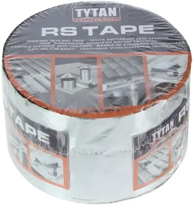 Титан Professional RS Tape лента битумная для кровли (10 см 10 м) антрацит