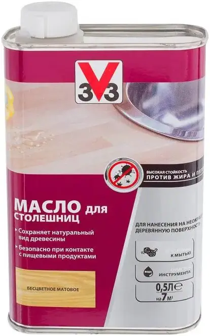 V33 масло для столешниц (500 мл) бесцветное