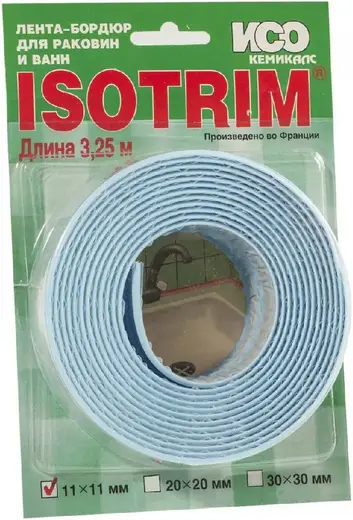 Iso Chemicals Isotrim лента-бордюр для раковин и ванн (22*3.25 м) голубой