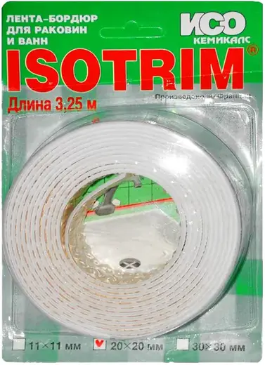 Iso Chemicals Isotrim лента-бордюр для раковин и ванн (40*3.25 м) белый