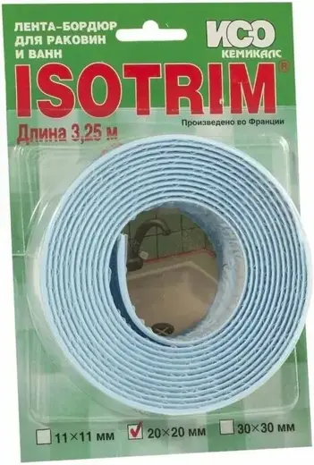 Iso Chemicals Isotrim лента-бордюр для раковин и ванн (40*3.25 м) голубой