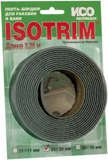 Iso Chemicals Isotrim лента-бордюр для раковин и ванн (40*3.25 м) черный