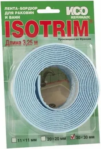 Iso Chemicals Isotrim лента-бордюр для раковин и ванн (60*3.25 м) голубой
