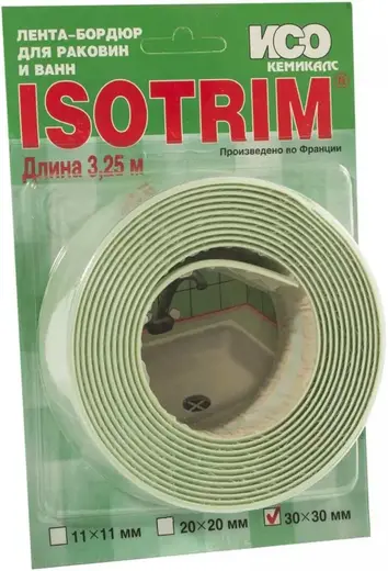 Iso Chemicals Isotrim лента-бордюр для раковин и ванн (60*3.25 м) салатовый