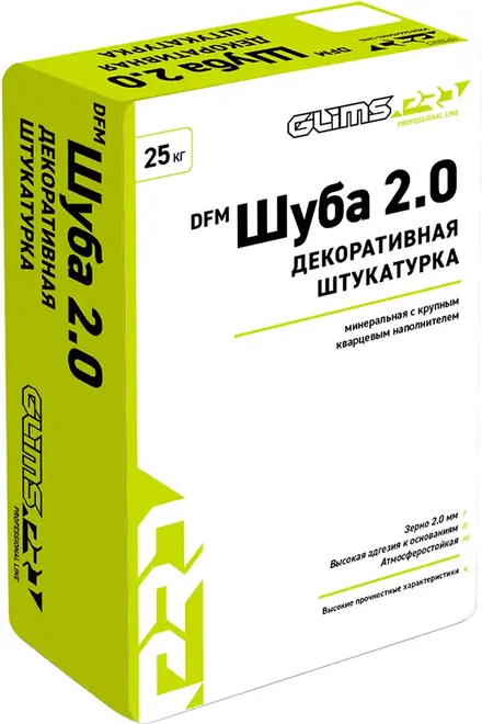 Глимс-Pro DFM Шуба 2.0 декоративная штукатурка (25 кг)