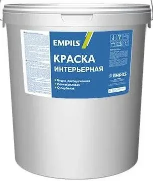 Эмпилс краска интерьерная водно-дисперсионная полиакриловая (13 кг) супербелая