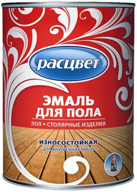 Расцвет ПФ-266 эмаль для пола износостойкая (900 г) красно-коричневая