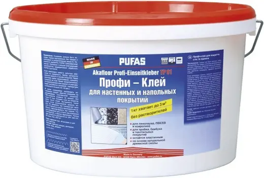 Пуфас Akafloor Profi-Einseitkleber TP81 профи-клей для настенных и напольных покрытий (3 кг)