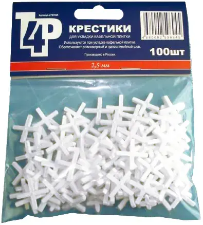 T4P крестики для укладки плитки (2.5 мм)