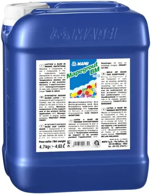 Mapei Mapegrout BM 2-комп цементный состав с низким модулем упругости (4.7 кг)