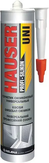 Hauser Uni герметик силиконовый универсальный (260 мл) белый Китай