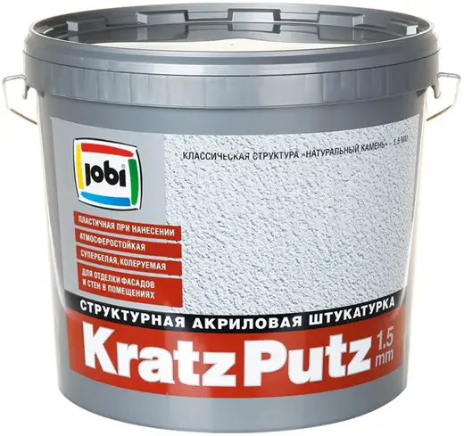Jobi Kratzputz структурная штукатурка акриловая (16 кг)