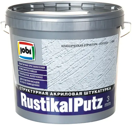 Jobi Rustikalputz структурная штукатурка акриловая (16 кг)