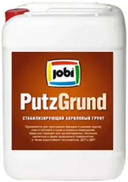 Jobi Putzgrund стабилизирующий универсальный акриловый грунт (5 л) полупрозрачный неморозостойкий